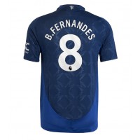 Maglia Calcio Manchester United Bruno Fernandes #8 Seconda Divisa 2024-25 Manica Corta